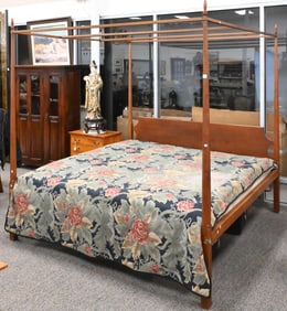 Eldred Wheeler Cherry King Size Canopy Bed