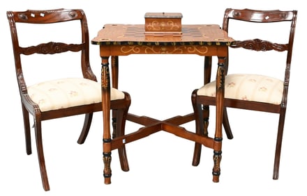 Three Piece Games Table Lot