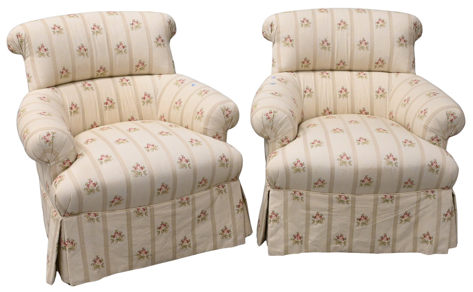 Pair of Edward Ferrell Upholstered Club Chairs (1 of 4)