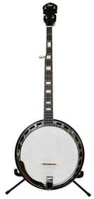1970s Iida Resonator Five String Banjo