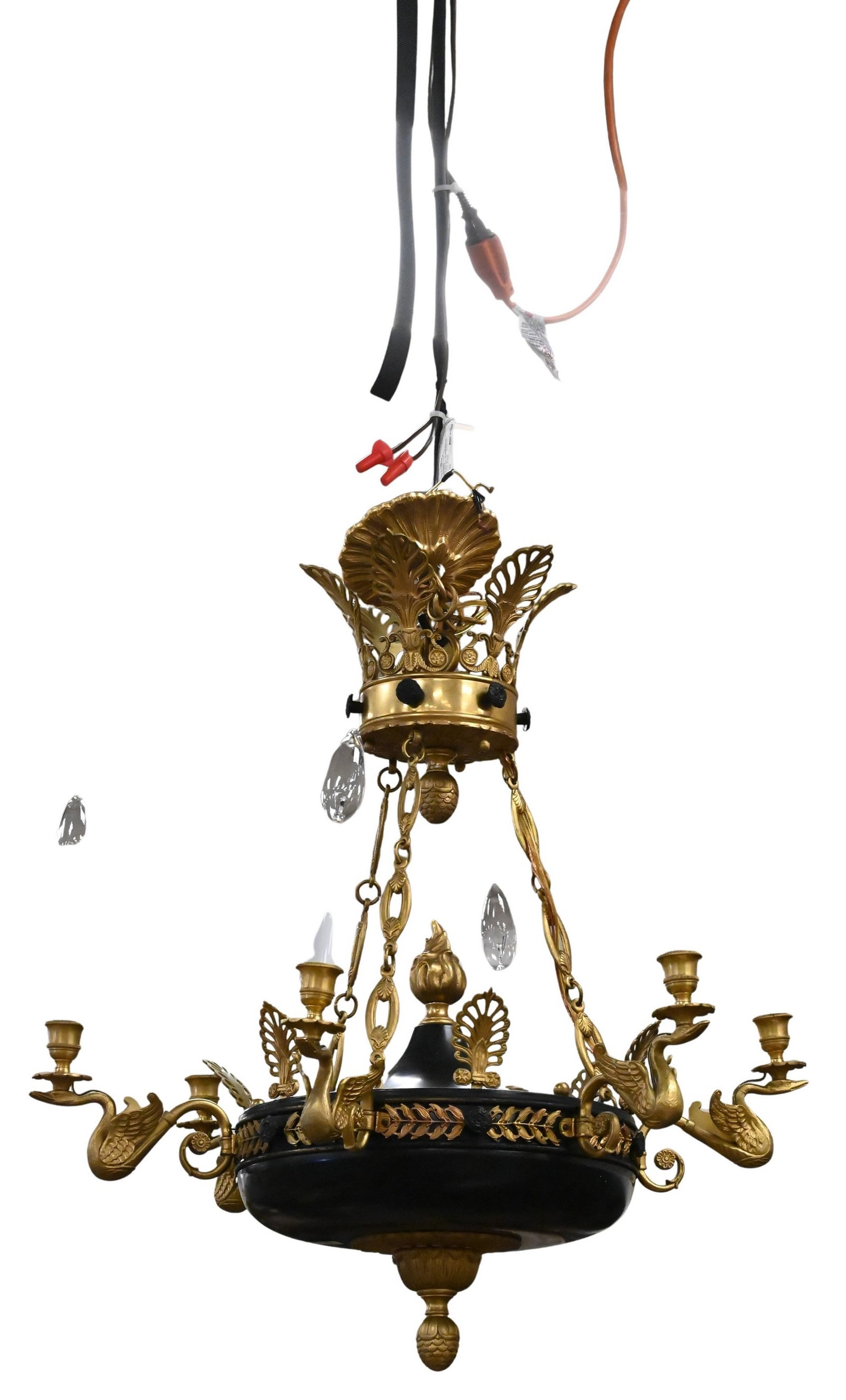 French Empire Style Gilt Bronze Chandelier (1 of 3)