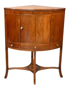 George IV Mahogany Corner Cabinet