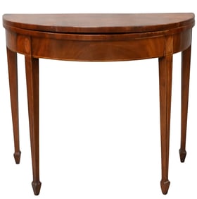 Federal Mahogany Inlaid Games Table
