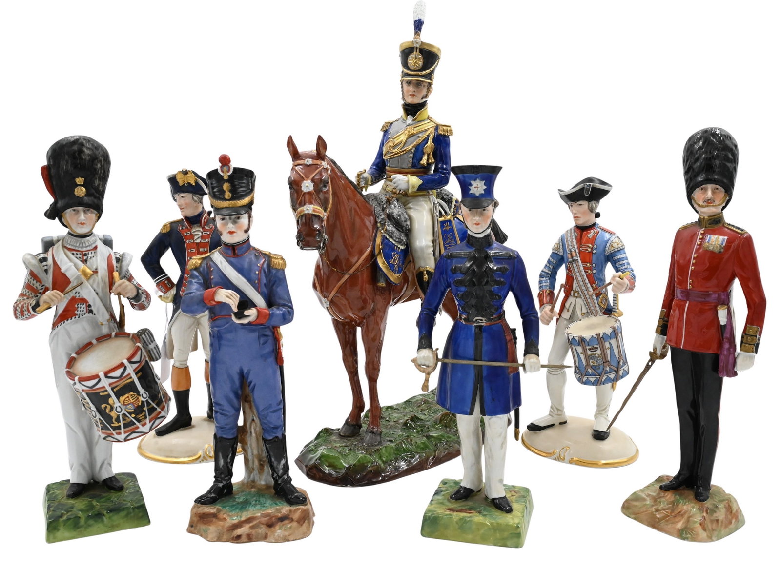 Seven Porcelain Soldier Figures (1 of 11)