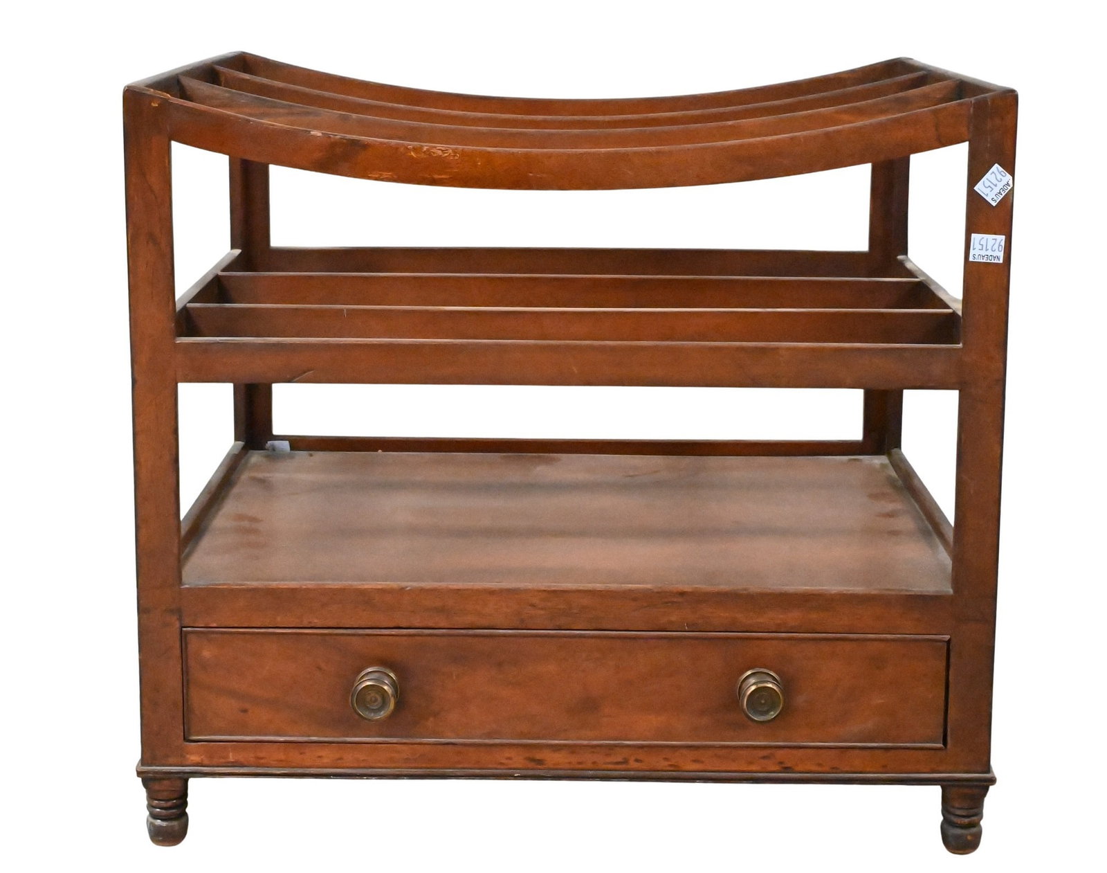 Mahogany Canterbury England: Mahogany Canterbury England 19th century height 19 inches, width 21 inches, depth 16 inches Provenance: A collection from East 80th Street, New York, New York