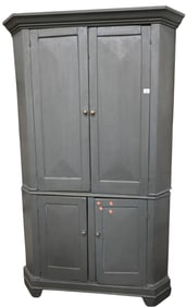 Primitive Style Corner Cupboard
