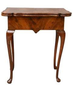 George III Burlwood Queen Anne Games Table