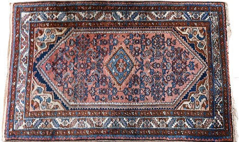 Hamadan Oriental Throw Rug