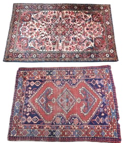 Two Oriental Throw Rugs
