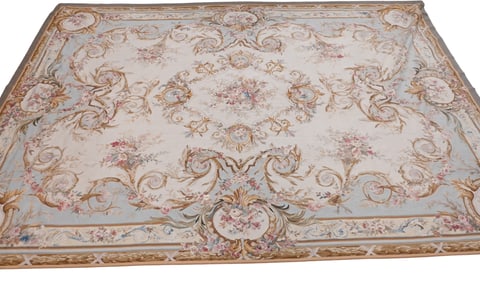 Aubusson Style Room Size Carpet