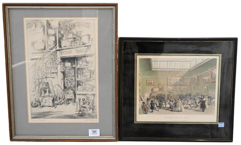 Two Framed Auction House Prints