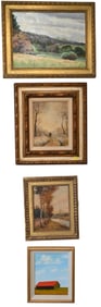 Five Small Framed Landscapes