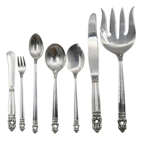 47 Piece Royal Danish International Sterling SIlver Flatware Set