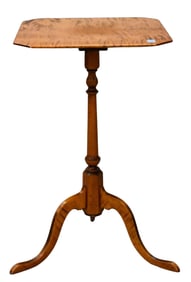 D.R. Dimes Tiger Maple Federal Style Candle Stand