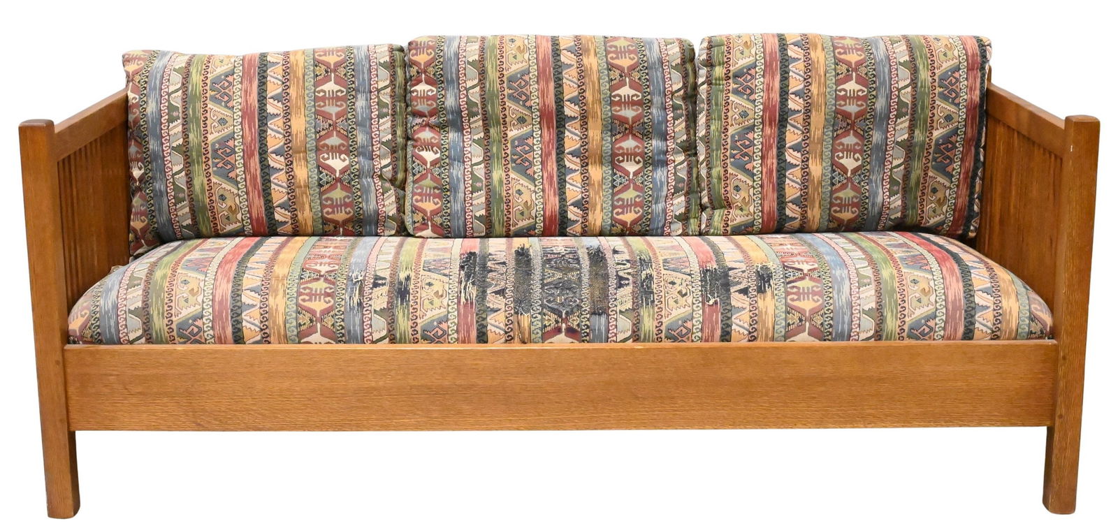 Stickley Mission Oak Sofa (1 of 7)