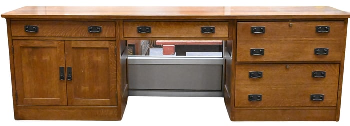 Stickley Mission Oak Credenza / Desk