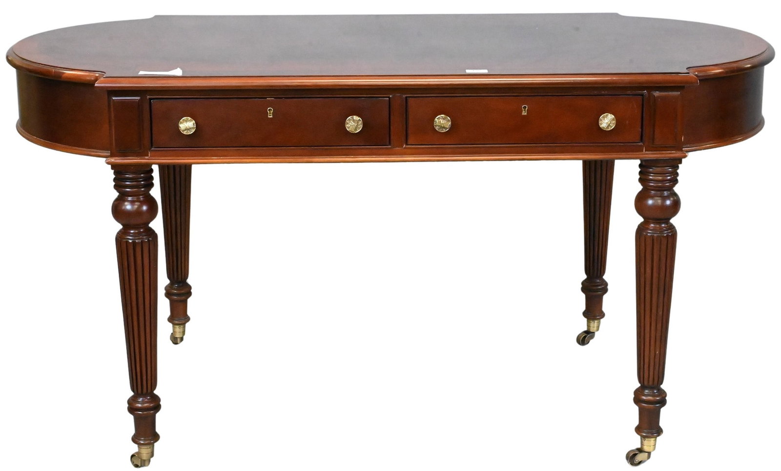 Hickory Chair Company Mahogany Inlaid Writing Desk (1 of 7)