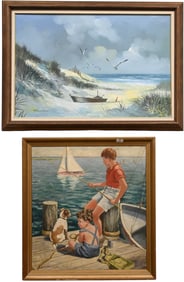 Two Framed Seascapes