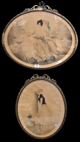 Two Louis Icart Etchings