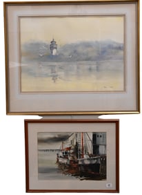 Four Framed Seascapes