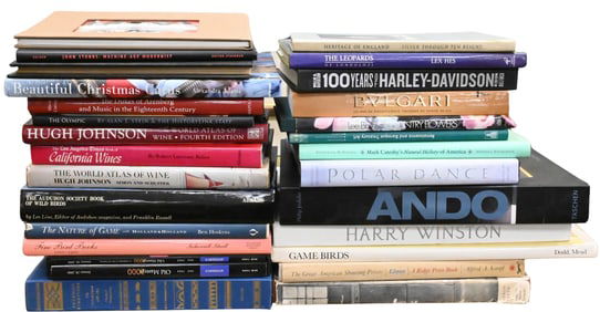 Approximately 30 Coffee Table/Reference Books on Various Topics
