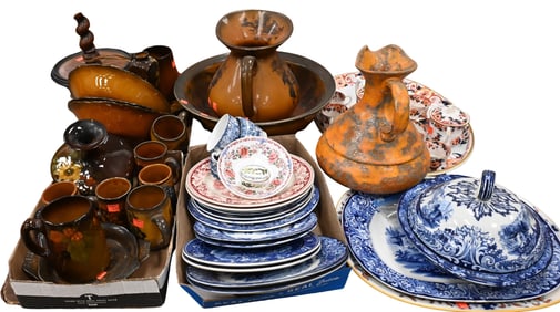 Six Box Lots of Mostly Transferware