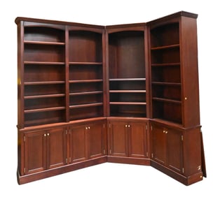Four Part Mahogany Bookcase