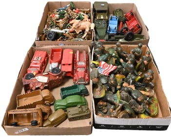Five Tray Lots of Antique Toys