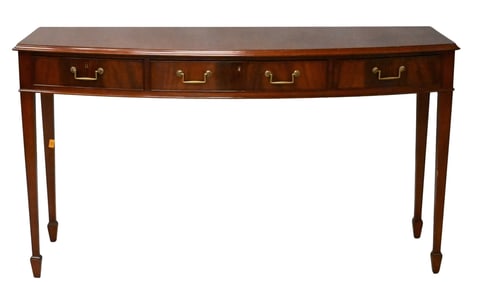 Restall Brown Clennell Sheraton Style Mahogany Bow Front Server