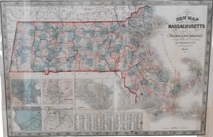 New Map of Massachusetts