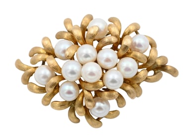 14K Yellow Gold Brooch
