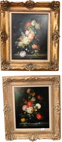 Framed Pair of Dutch Style Still Life Paintings