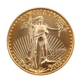 1999 American Eagle 1/2 T.O.Z. .999 Fine Gold
