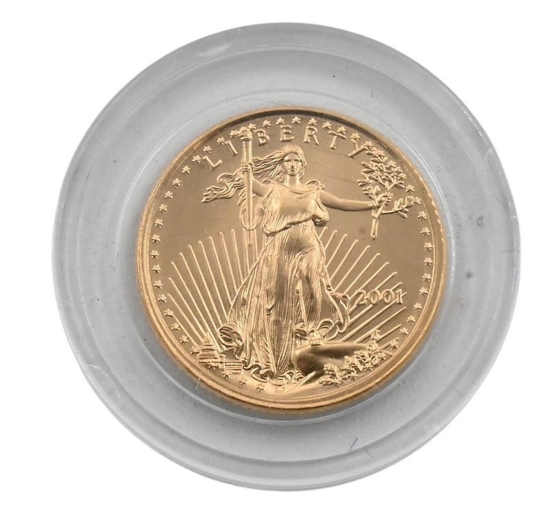 2001 American Eagle 1/10 T.O.Z. Gold .999 (1 of 3)