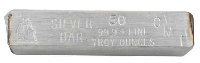 50 T.O.Z. Silver Bar .999 Fine Silver