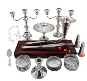 Group of Weighted Sterling Silver