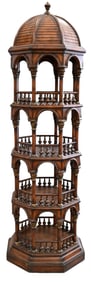 Contemporary Octagon Etagere