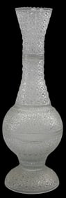 Monumental Yasemin Cut Glass Vase