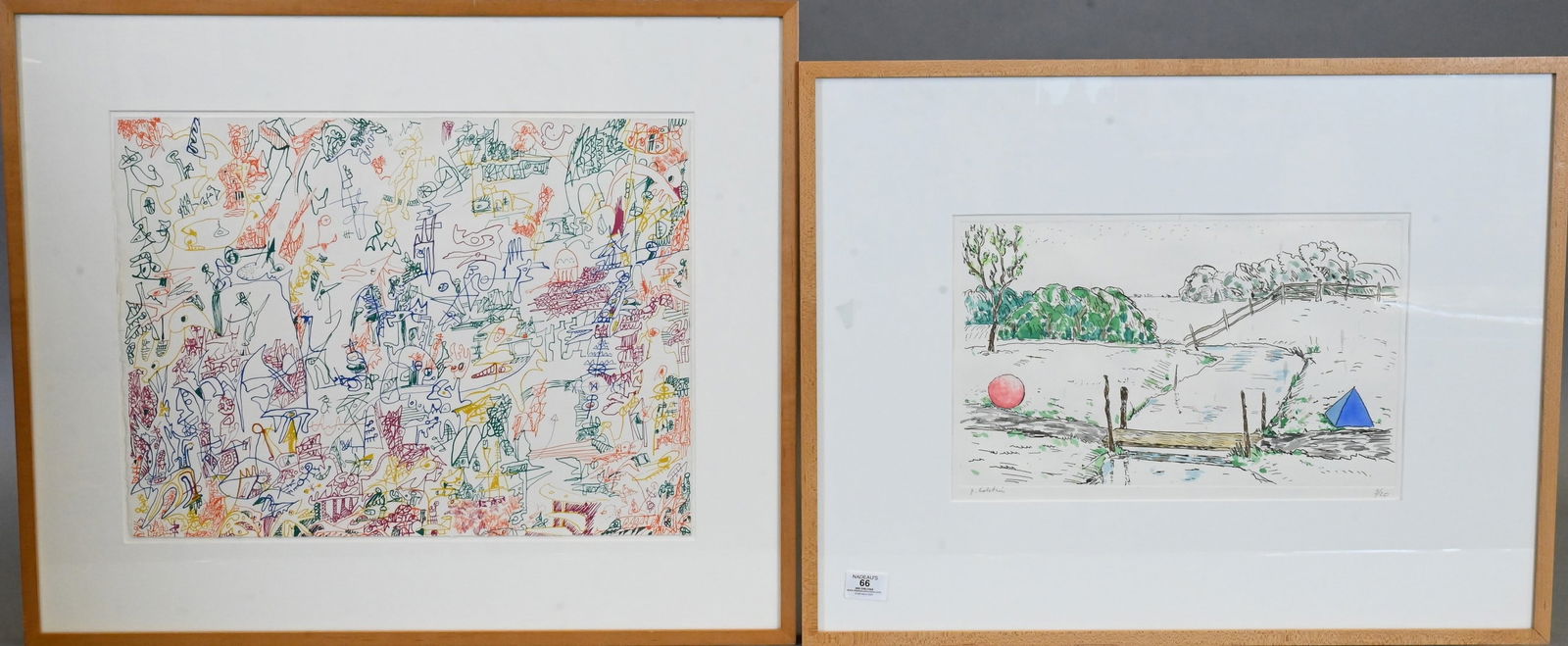 Two Framed Contemporary Pieces (1 of 6)