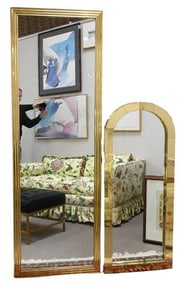 Two Brass Framed Mirrors