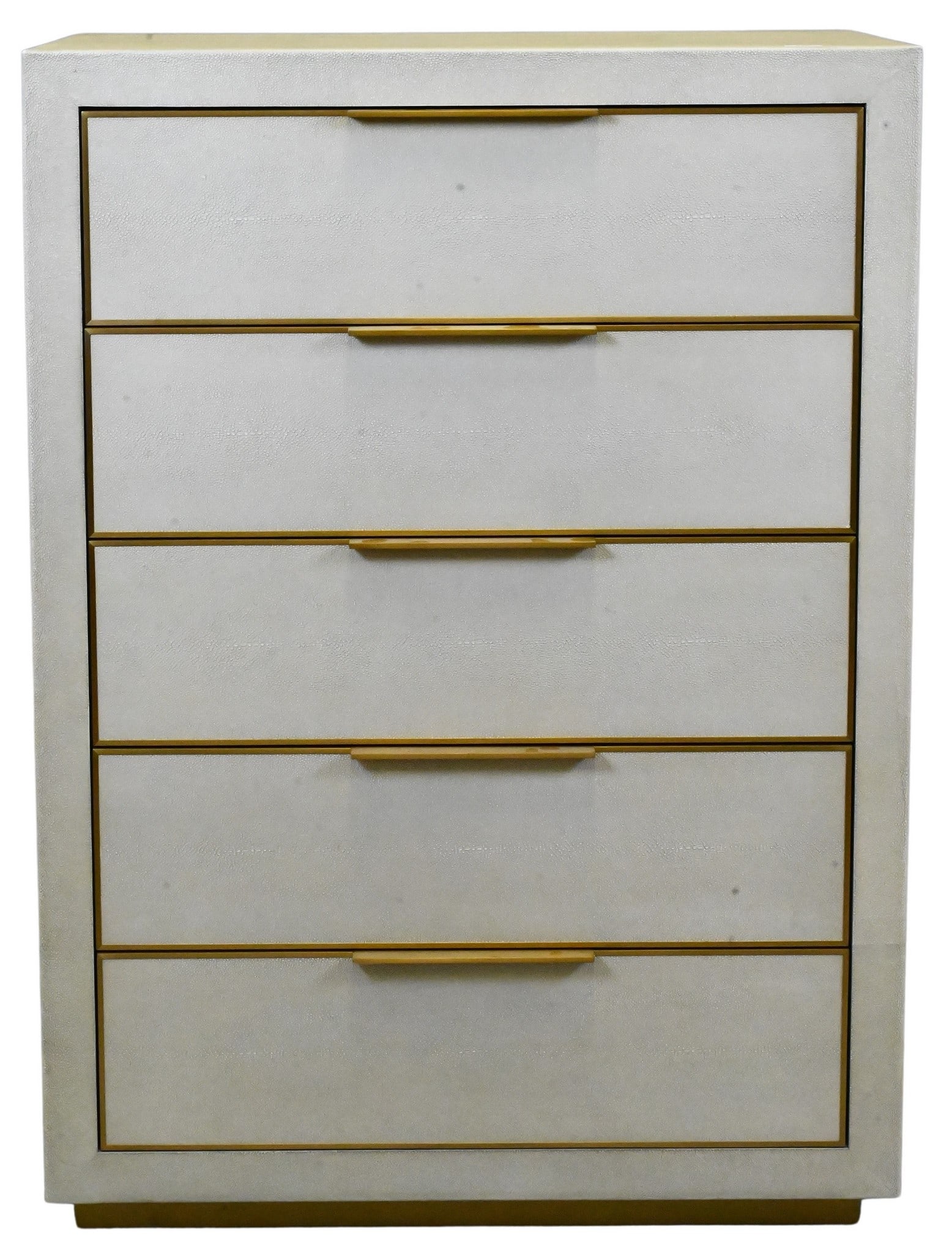 Restoration Hardware Faux Shagreen Tall Chest (1 of 4)