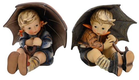 Pair of Large Umbrella Hummels