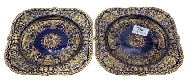 Set of Eight Ovington Brothers for Royal Worcester "Embassy Plates"