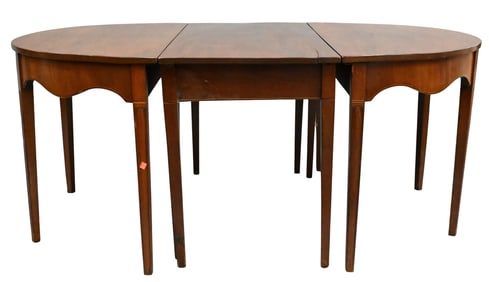 Three Part Georgian Mahogany Dining Table