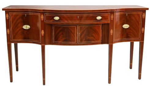 Kindel Custom Mahogany Federal Style Inlaid Sideboard