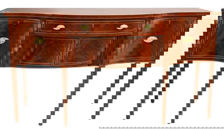 Kindel Custom Mahogany Federal Style Inlaid Sideboard