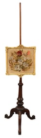 Needlepoint Pole Fire Screen