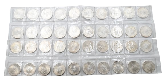 40 M & B Mining Corporation 1972 .999 Fine Silver 1 T.OZ. Medallions