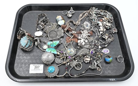 Group of Sterling and Silver Jewelry