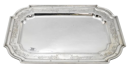 Sterling Silver Shaped Serving Tray
